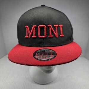 New Era 9FIFTY Moni Man Snapback Hat Black Red Men's Adjustable
